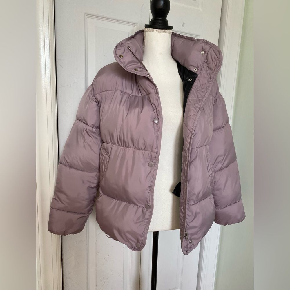 Zara Pastel  Light Lilac Puffer Jacket - Picture 10 of 14